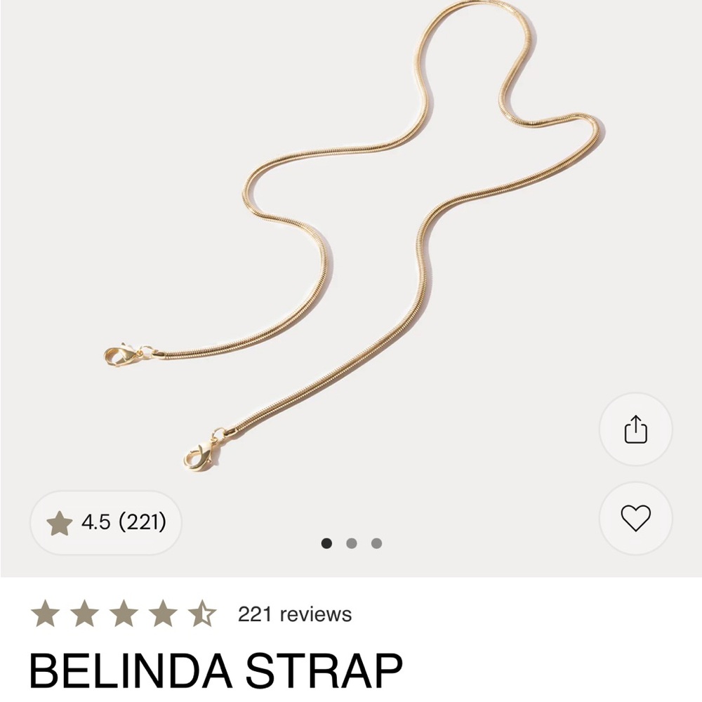 Gold Crossbody Bag Strap